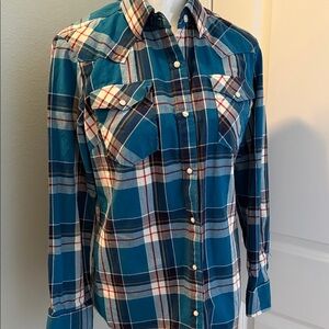 Pashartuk Teal Plaid Shirt